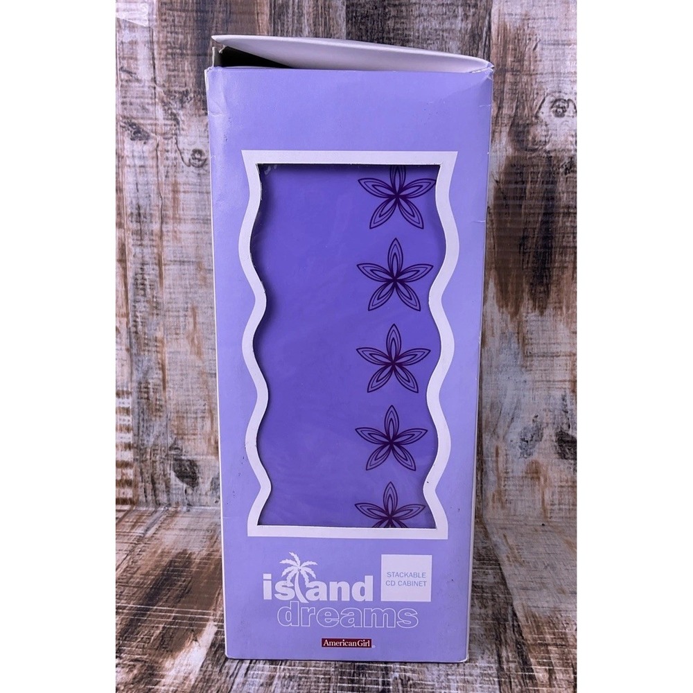 American Girl Island Dreams Plastic CD Holder Organizer Purple Rare HTF - Picture 1 of 8